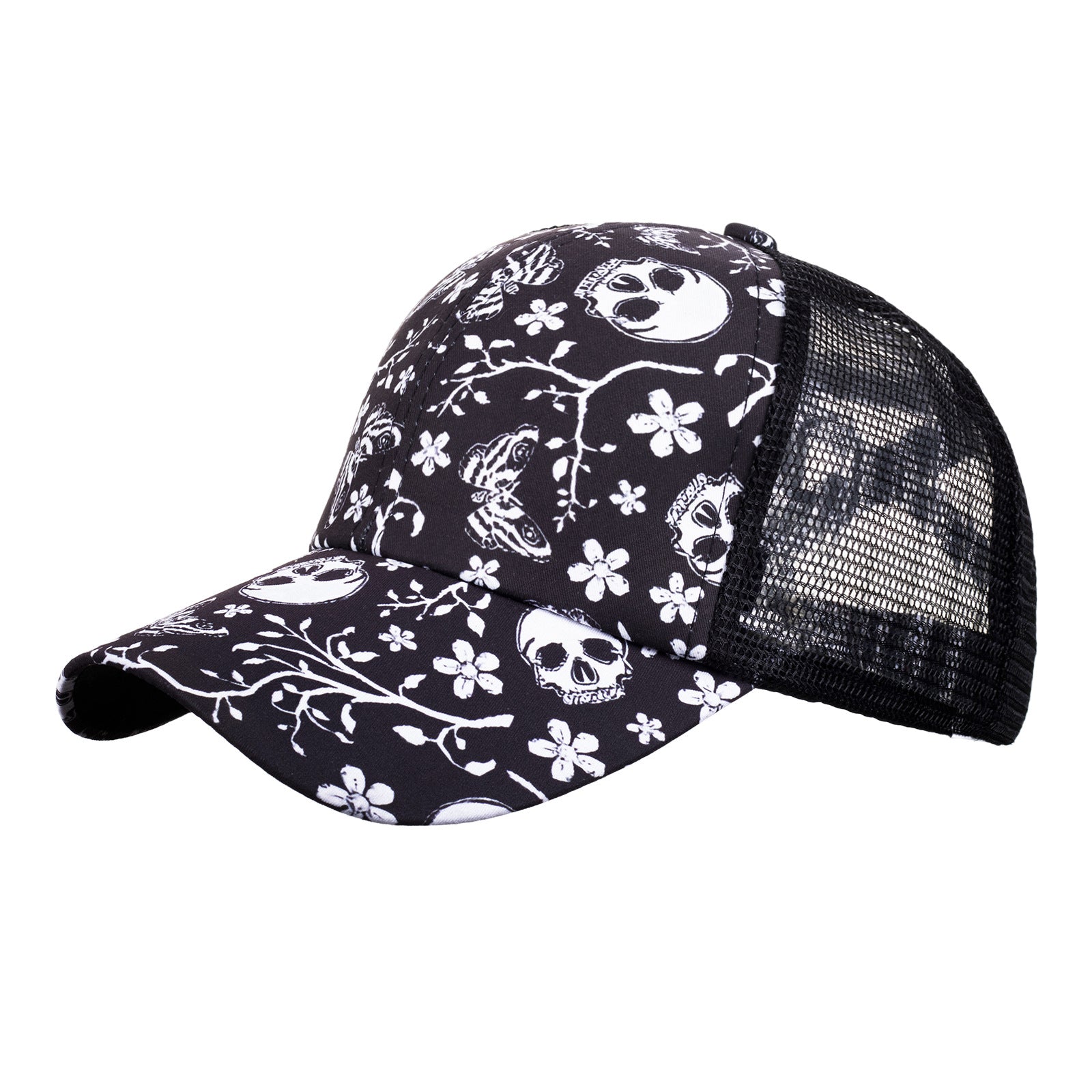 Wholesale Skull Opening Women's Sun Protection Breathable Mesh Hat